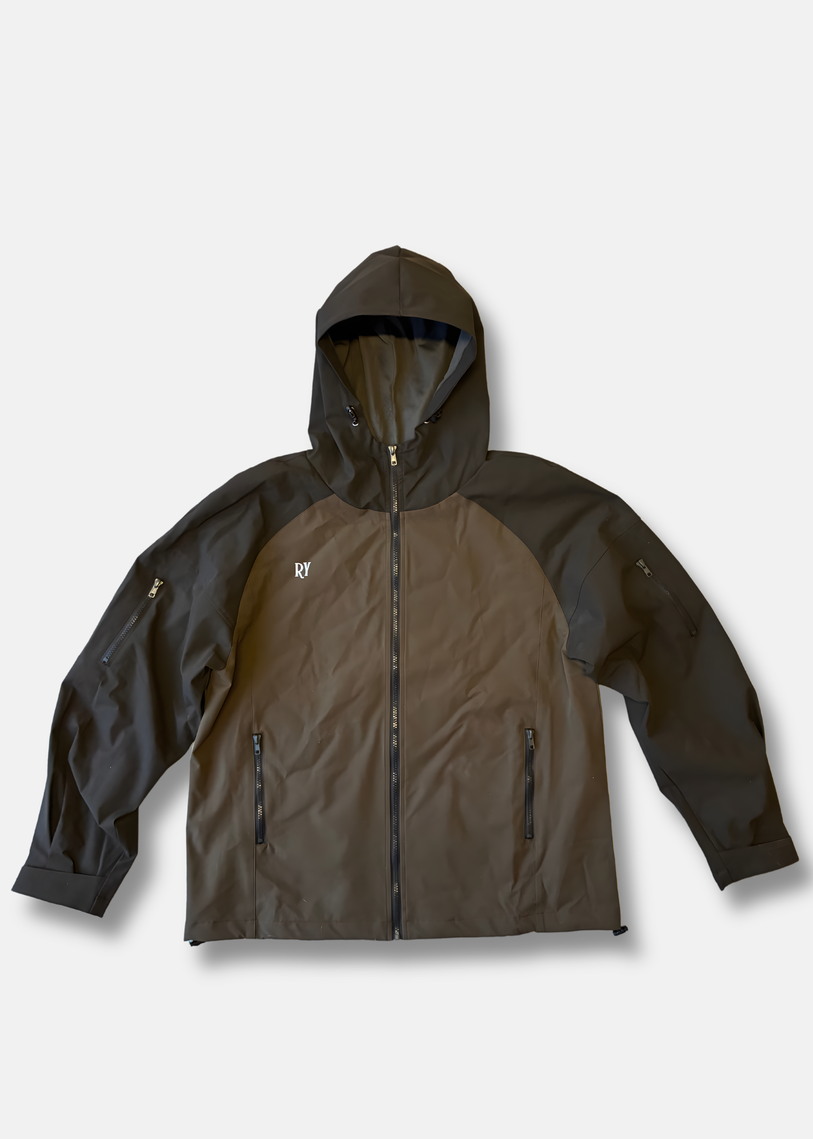 Brown-on-Brown windbreaker