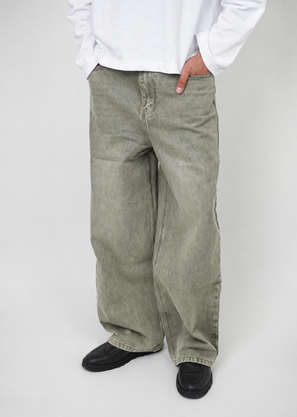 Matcha Baggy Denim Jeans