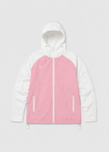 Pink-Hvid windbreaker