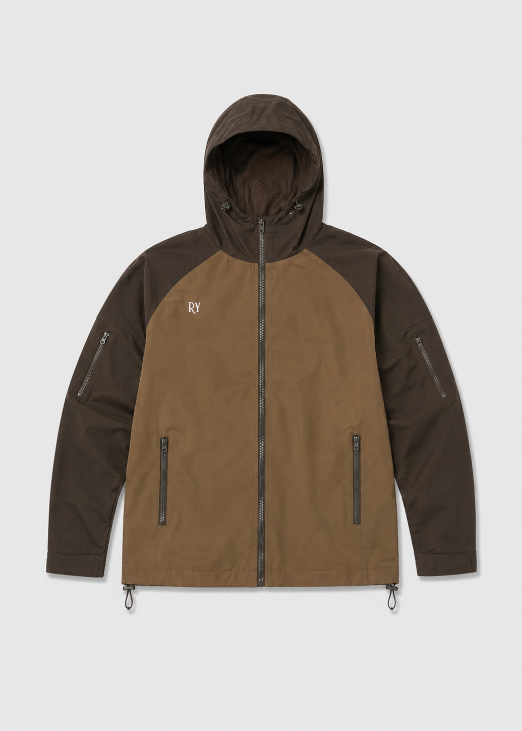 Brown-on-Brown windbreaker