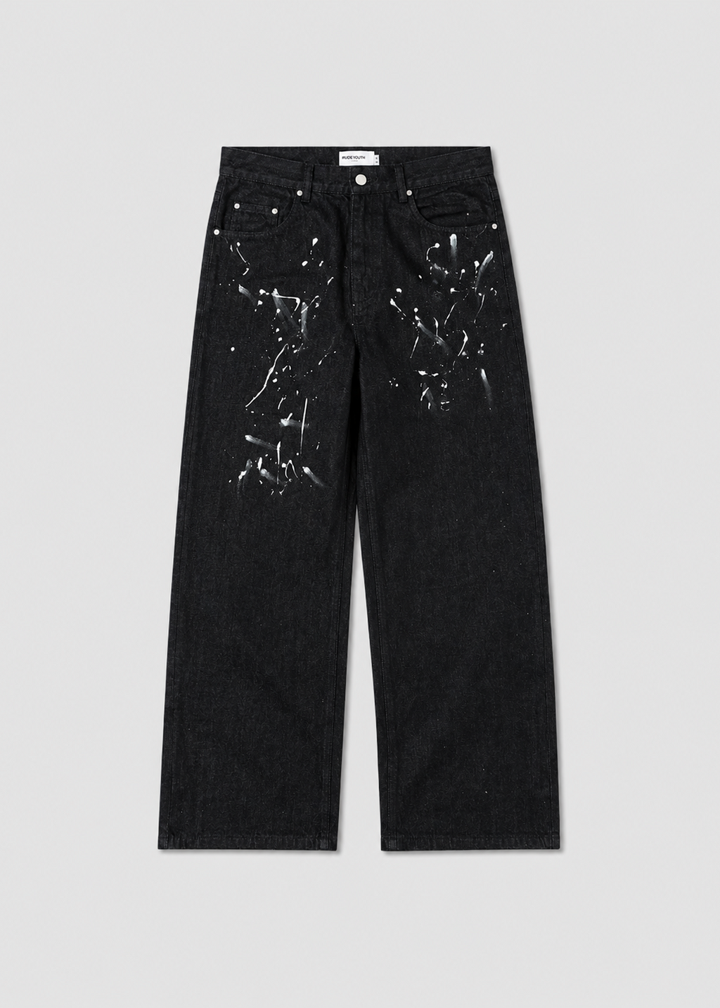 Selvedge Splatter Baggy Jeans