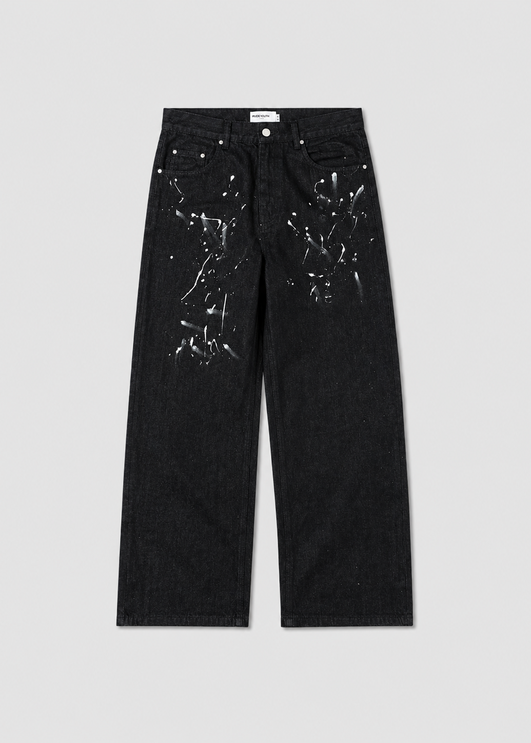 Selvedge Splatter Baggy Jeans