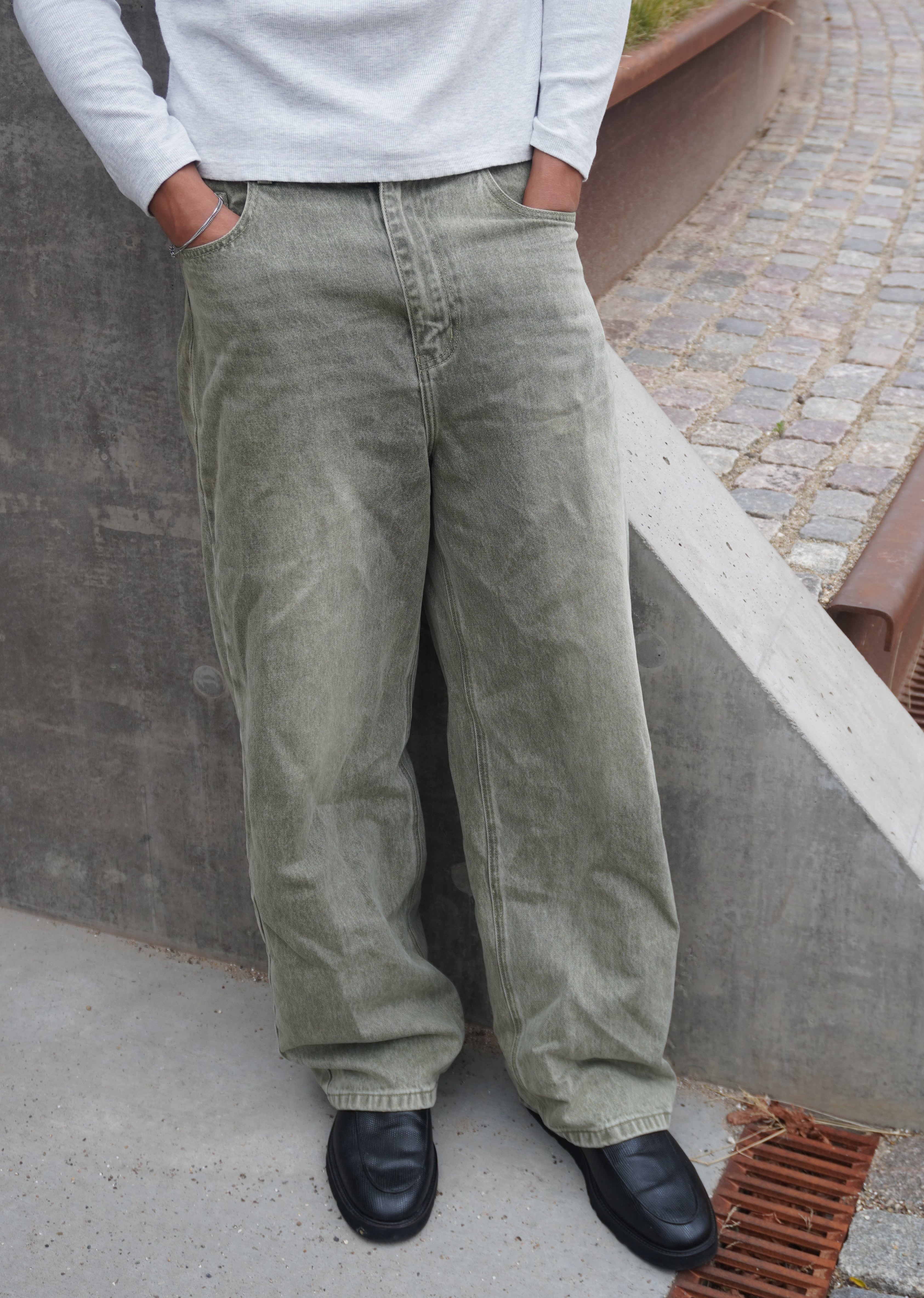 Matcha Baggy Denim Jeans
