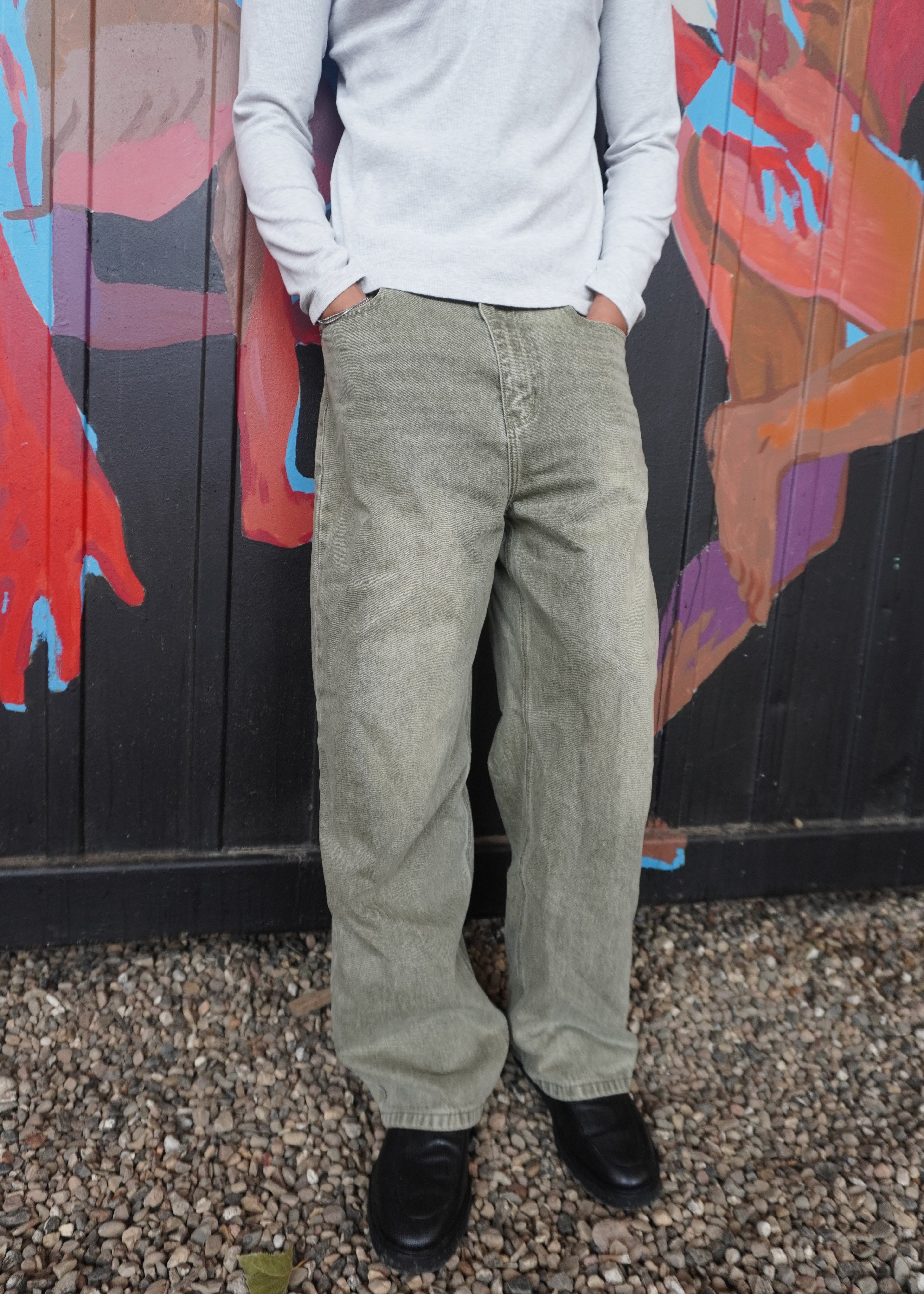 Matcha Baggy Denim Jeans