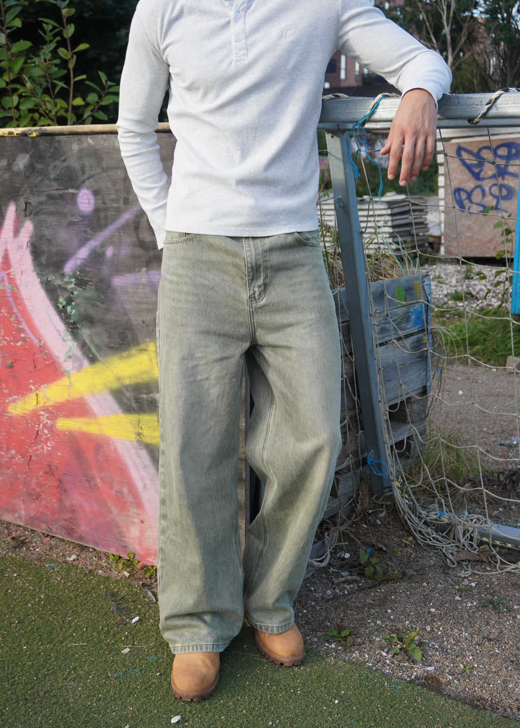 Matcha Baggy Denim Jeans