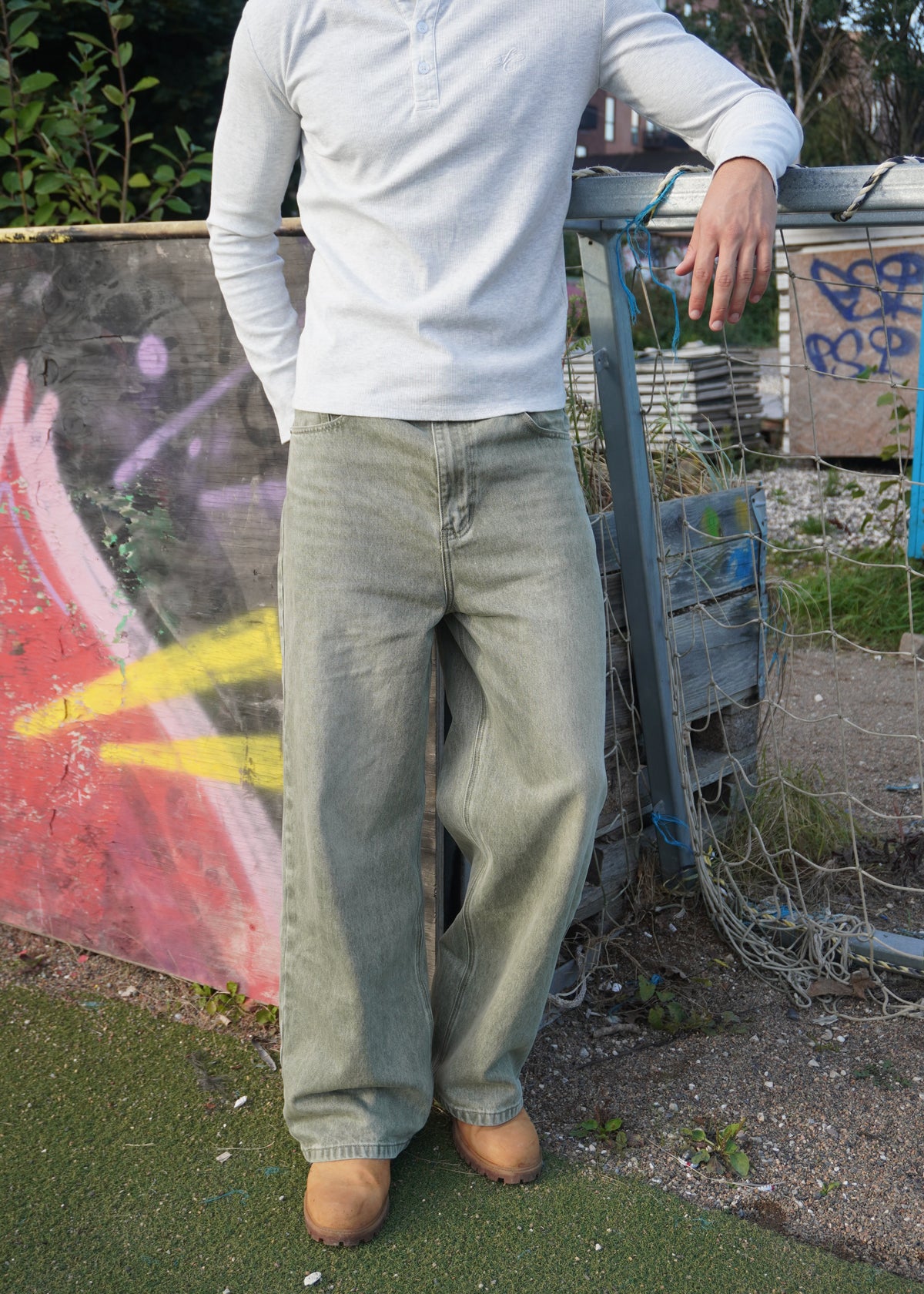 Matcha Baggy Denim Jeans