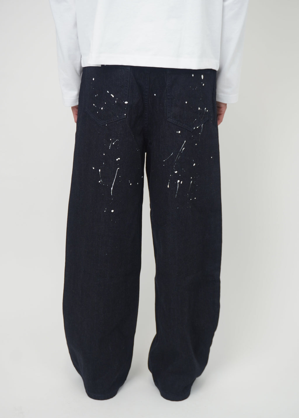 Selvedge Splatter Baggy Jeans