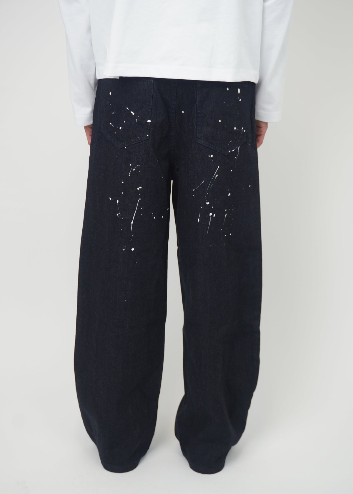 Selvedge Splatter Baggy Jeans