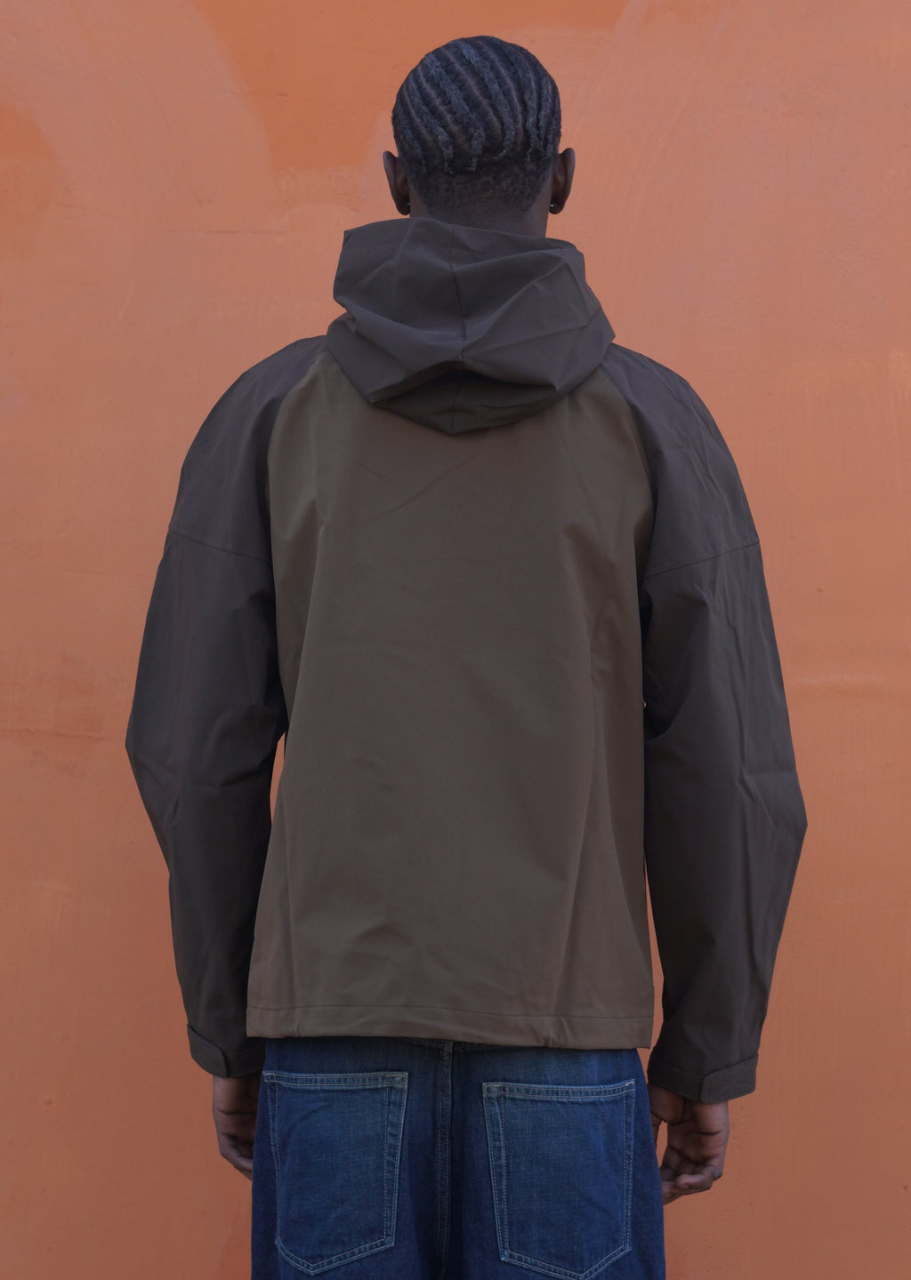 Brown-on-Brown windbreaker