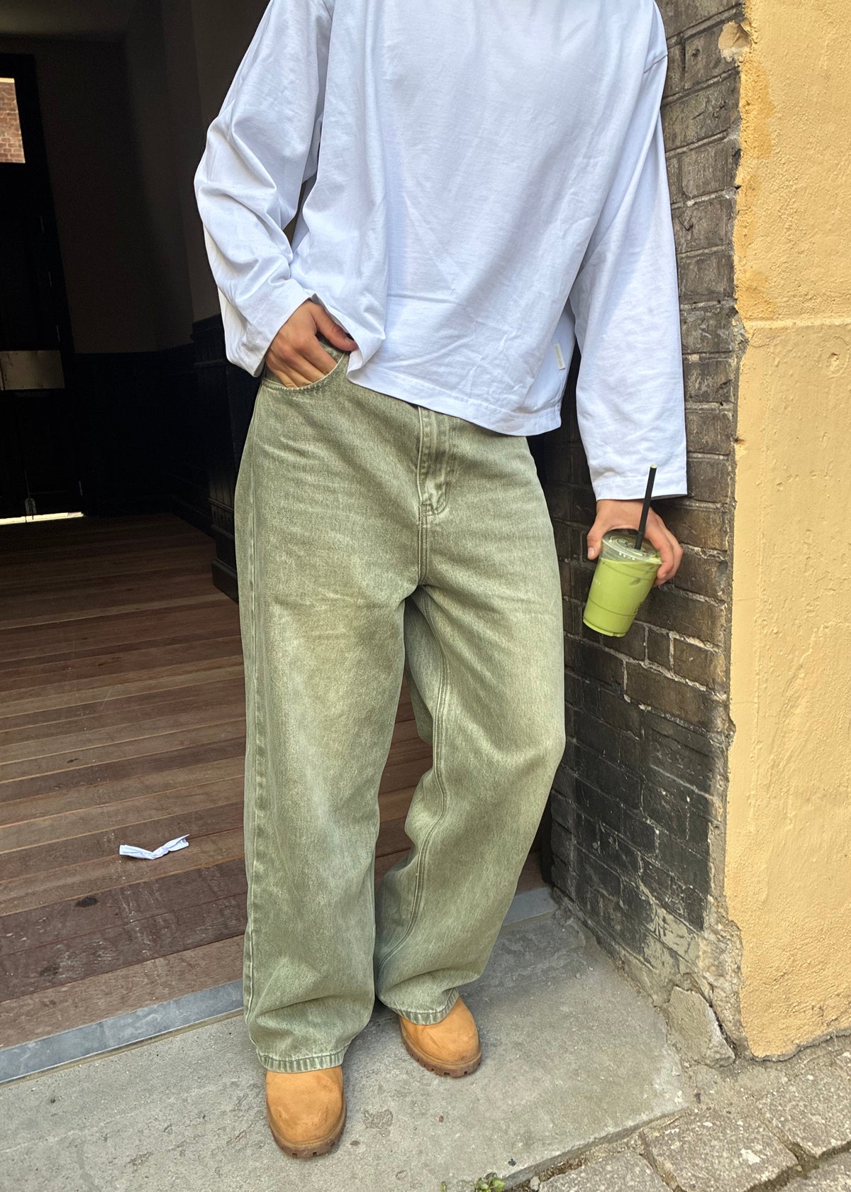 Matcha Baggy Denim Jeans