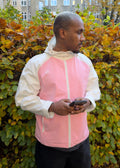 Pink-Hvid windbreaker