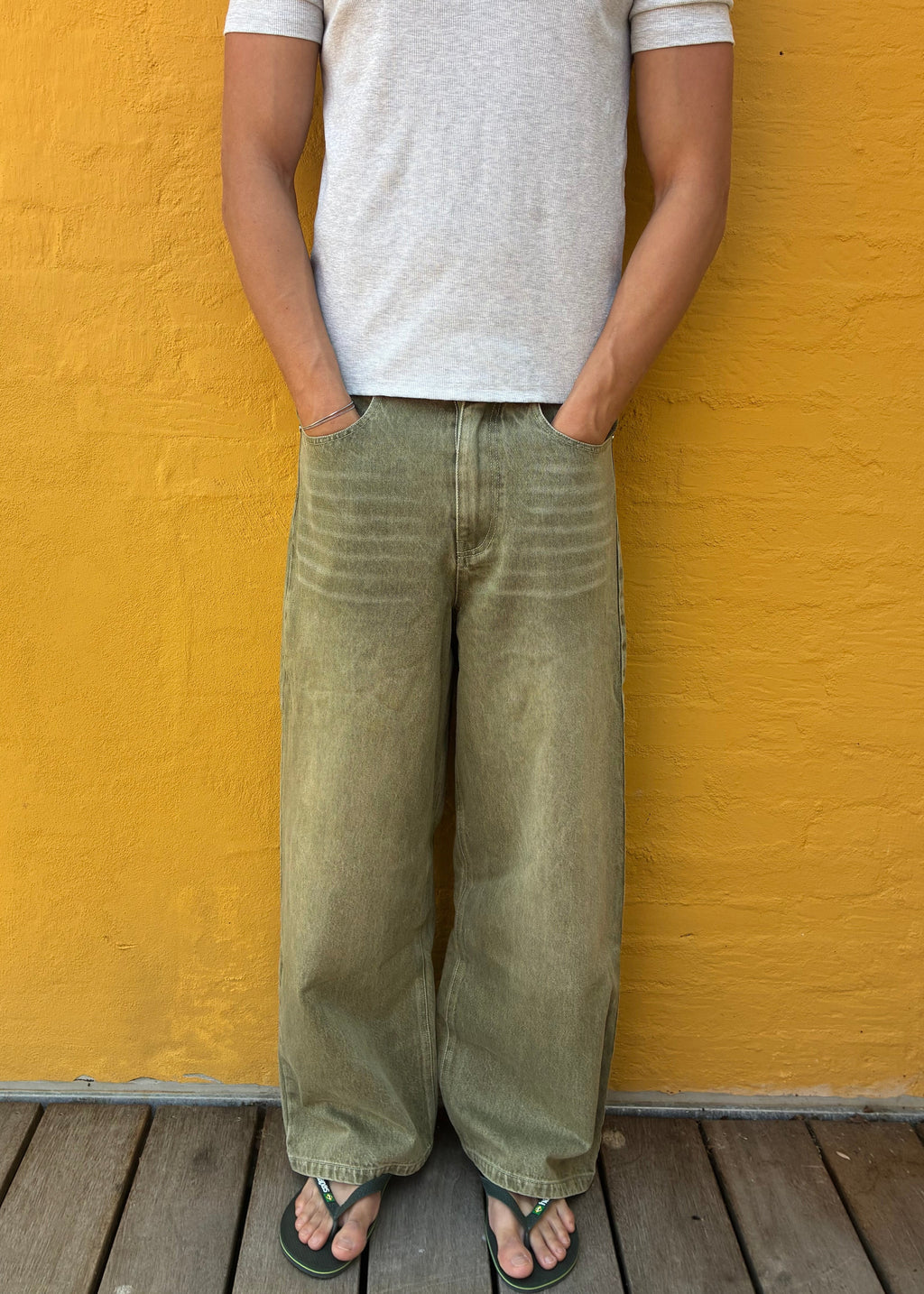 Matcha Baggy Denim Jeans